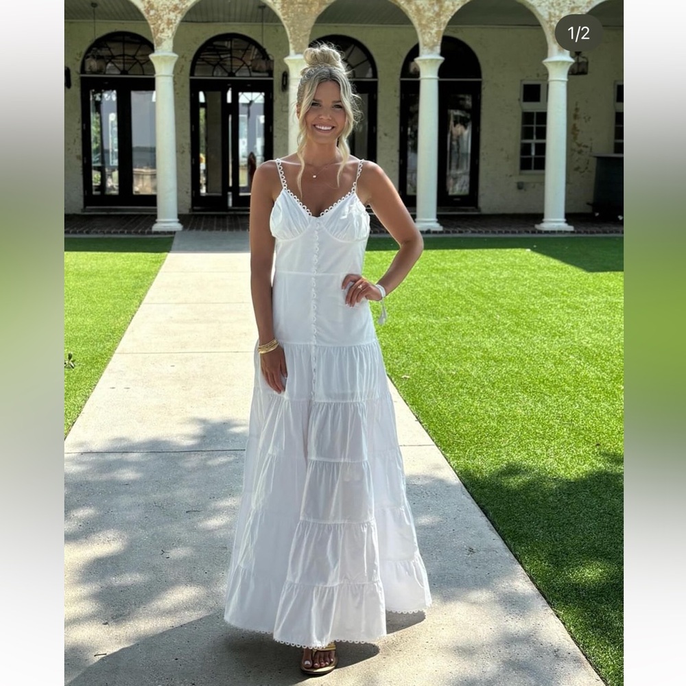 These Three Boutique White Maxi Dress
